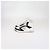 Prada White/Black Leather Avenue High Top Sneakers - view 4