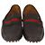 Mocassini Driver Web in pelle marrone scuro Gucci