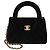 Borsa Mini Kelly in Velluto Nero Trapuntato di Chanel