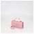 Clutch de corrente em couro matelassê rosa da Chanel com cristais - vista 2
