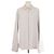 Autre Marque Die beige Rayon-Polyester Langarm-Button-Up-Bluse von Frankie Shop