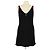 Vestido mini sem mangas em viscose acolchoada preta Chanel Preto
