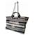 Chanel Deauville Striped Tote Bag in Navy Blue and Beige Canvas  - view 3