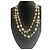 Collana Chanel 10A Shanghai Extra Lunga Perle Dorate 8 Logo CC Bianco Gold hardware - vista 3