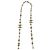 Collana Chanel 10A Shanghai Extra Lunga Perle Dorate 8 Logo CC Bianco Gold hardware - vista 7