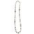 Collana Chanel 10A Shanghai Extra Lunga Perle Dorate 8 Logo CC Bianco Gold hardware - vista 8