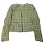CHANEL green wool houndstooth jacket - Spring Summer 1996