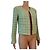 CHANEL green wool houndstooth jacket - Spring Summer 1996 - view 3