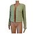 CHANEL green wool houndstooth jacket - Spring Summer 1996 - view 7