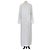 Céline Túnica maxi de seda blanca a rayas de Celine con mangas tres cuartos Blanco