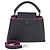 Borsa Capucines BB in pelle nera/fucsia Louis Vuitton Nero Fuschia