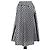 Falda midi de jacquard oblicuo azul marino Christian Dior
