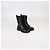Autre Marque Botas de Cano Curto em Couro Preto com Estampa de Crocodilo Versace Kids - vista 2