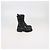 Autre Marque Botas de Cano Curto em Couro Preto com Estampa de Crocodilo Versace Kids - vista 3