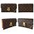 Pochette Louis Vuitton S Lock in tela monogram e pelle naturale Marrone - vista 12
