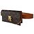 Pochette Louis Vuitton S Lock in tela monogram e pelle naturale Marrone - vista 4