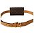Pochette Louis Vuitton S Lock in tela monogram e pelle naturale Marrone - vista 6