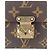 Pochette Louis Vuitton S Lock in tela monogram e pelle naturale Marrone - vista 9