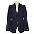 Blazer blu navy in lana a un bottone Karl Lagerfeld