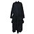 Abito midi in cotone nero con volant sovrapposti Simone Rocha