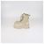 Botas de combate Monolith em couro e nylon bege da Prada - vista 4