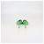 Mules in pelle verde stretch Bottega Veneta - vista 5