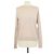 Hermès Beige Cashmere-Seidenmischung Pullover mit gesticktem Hermes-Logo