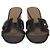 Sandali Oasis in pelle nera Hermès Nero