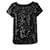 Zadig & Voltaire Haut à Manches Courtes en Sequins Noir Trusty  - vue 1