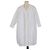 Abito midi drappeggiato in cotone bianco a righe Loewe