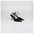 Pumps Delphine 105 in tessuto nero con cinturino logo Alexander Wang - vista 2