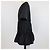 Vestido de popelina negra de algodón Alaïa con mangas tres cuartos y cintura con cordón - vista 2
