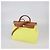 Hermès Borsa Hermes Lime/Natural Toile e Vache Hunter Herbag Zip 31 D'oro - vista 3