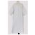 Vestido de manga corta Terregles de algodón a rayas blancas Mackintosh Blanco