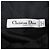 Túnica larga de seda texturizada negra con logo de abeja bordado Christian Dior Negro - vista 4