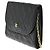 Wallet On Chain Cartera Chanel con cadena de cuero acolchado Negro - vista 3