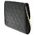 Wallet On Chain Cartera Chanel con cadena de cuero acolchado Negro - vista 4