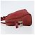 Prada Tote Zip Around Tessuto Medio Rosso - vista 4
