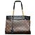 Borsa Pallas Chain Shopper Monogram in tela Louis Vuitton marrone / nera
