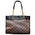 Borsa Pallas Chain Shopper Monogram in tela Louis Vuitton marrone / nera - vista 3