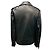 Michael Kors Collection Black Lamb Leather Moto Zip Jacket - view 3