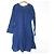 Autre Marque Vestido de algodón de manga larga Babaghuri Azul - vista 2