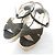 Sandali con zeppa e cintura Jimmy Choo Marrone - vista 2