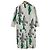 Autre Marque Vestido largo estampado Julien David Castaño Blanco Verde - vista 2