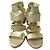 Jimmy Choo Leder Stiletto Gladiator Sandalen Golden - Ansicht 2