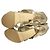 Jimmy Choo Leder Stiletto Gladiator Sandalen Golden - Ansicht 7