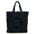 Borsa da spiaggia Chanel Coco Mark Nero - vista 2