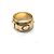 Bulgari Anello Monologo in Oro Rosa 18K Bvlgari D'oro - vista 2