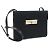 Borsa a spalla Pochette in nylon e pelle nera Prada Nero