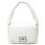 Borsa a spalla Monaco piccola in pelle di vitello bianca Balenciaga Bianco